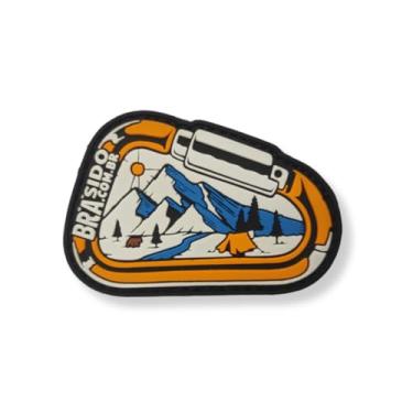 Imagem de Patch Mosquetão Aventura – Design Outdoor Premium, PVC 3D Resistente, Fixação com Fecho de Contato, Ideal para Mochilas, Jaquetas e Equipamentos de Trilha