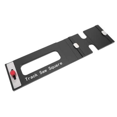 Imagem de Fafeicy Quadrado de Serra de Trilho, Quadrado de Trilho Guia Placa de Posicionamento de Liga de Alumínio de ângulo Reto de 90 Graus 13,4 X 3,5 Polegadas, para Cortes Precisos de