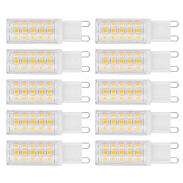 Imagem de aqxreight 10 PCS Base G9 Lâmpada LED 4 W 54LED Lâmpada BiPin para Lustre de Parede AC100265V Proteção Branca Quente Economizando Melhor Baixo Ambiental Não Nenhuma Tem Zumbido Estável e G9