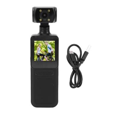 Imagem de Fydun Câmera de Ação 4K, Câmera Esportiva Anti-vibração de Tela HD de 1,31 Polegada Com Lente Giratória de 180 Graus, Braçadeira Traseira Com Orifício de Parafuso de 1/4 Polegada para