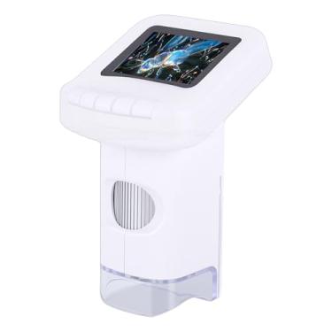 Imagem de Cryfokt Microscópio Digital Portátil para Crianças 120-1200X, Miniscópio Portátil, Brinquedos Científicos, Presentes para Crianças e Adultos, Lâmpadas LED de Ampliação para Cama,