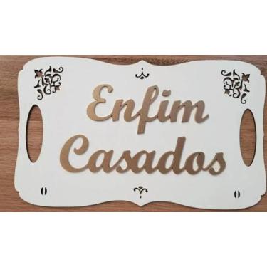 Imagem de Placa de Casamento Entrada da Noiva - Design Clean e Elegante - no-bra