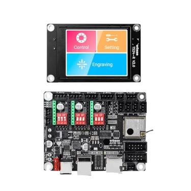 Imagem de Compatível com a placa-mãe Makerbase MKS DLC32 V2.1 de 32 bits - Controlador Wi-Fi offline com tela sensível ao toque TFT TS24/TS35-R para máquina de gravação a laser.(Package 3)