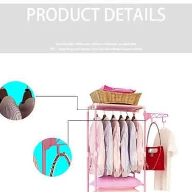 Imagem de Arara Roupas Cabideiro Guarda Roupa Portatil Sapateira 3