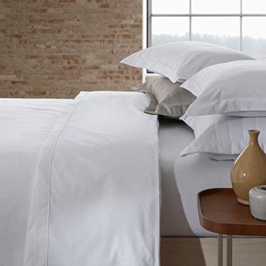 Imagem de Jogo Cama Solteiro Kacyumara 200 Fios 03 Peças Festonê Branco