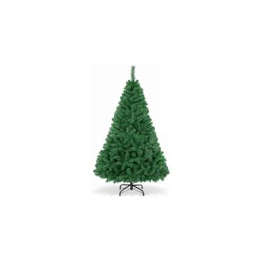 Imagem de Árvore de Natal Artificial Verde, 180cm de Altura, 750 Galhos, Base em Metal, PVC e Ferro, para Decoração Natalina