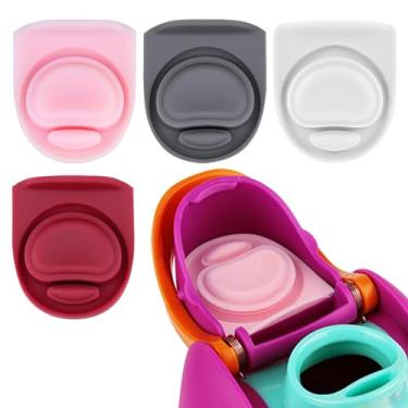 Imagem de BMSQOFD 4 peças de rolha de substituição compatíveis com Owala FreeSip 473 ml 947 ml, tampa de vedação superior de garrafa de água para Owala 16/19/24/32/1,134 g tampa de boca de vedação de silicone