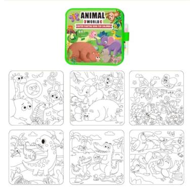 Imagem de Livro de desenho mágico reutilizável, conjunto de rabiscos de livros apagáveis, livro de pintura de água reutilizável 2026, livro de cores de tinta de água, sem bagunça, basta adicionar água para