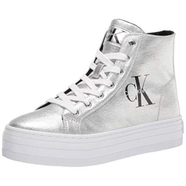 Imagem de Calvin Klein Tênis feminino Bailee, Silver043, 9