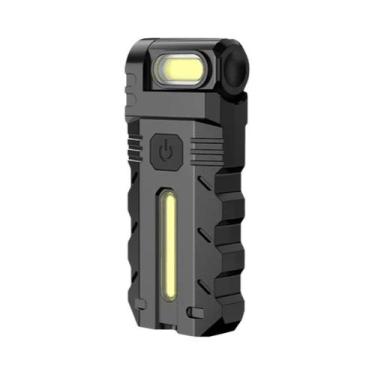 Imagem de Lanterna LED Magnética Recarregável Mini EDC À Prova d'Água USB Para E