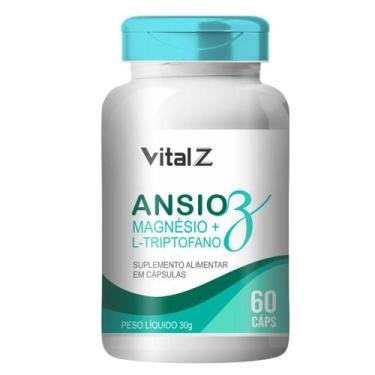 Imagem de Vital Z Ansio Z Magnésio L Triptofano Cápsulas Pote