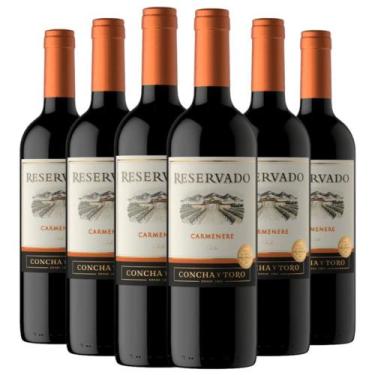 Imagem de Kit 6 Vinhos Concha Y Toro Reservado Carménère