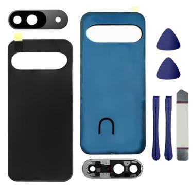 Imagem de Para substituição de vidro traseiro Pixel 9 com lente de câmera traseira para Google Pixel 9 5G Capa traseira de vidro com fitas pré-instaladas + ferramentas (não adequado para Pixel 9 Pro XL/9 Pro