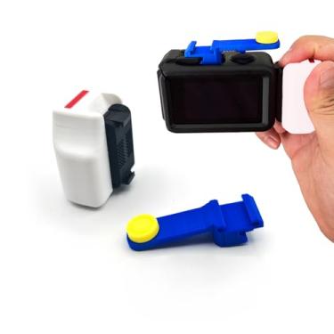 Imagem de PLZRMBME Assistente de obturador de alça lateral adaptador magnético de liberação rápida para Osmo Action 5pro 4, 3 acessórios de câmera, impressão em 3D, fotografia de rua, moda, cores, cabo portátil