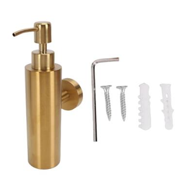 Imagem de Zerodis Dispensador de Gel para Lavagem das Mãos, Moderno, Aço Inoxidável, Montagem na Parede, Recarregável, Gel Líquido, Shampoo, Loção, Creme de Banho, Frasco para Cozinha, Banheiro