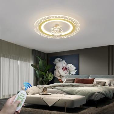 Imagem de Luminária de teto LED grande em formato de anel, moderna, para sala de estar, com controle remoto para dimerização, 110W, com iluminação mapeável, em metal preto, 3000K-6500K, lustre criativ