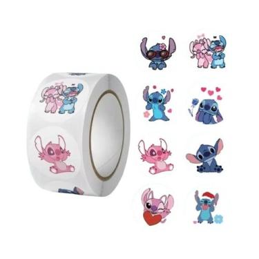 Imagem de 500 Adesivos Kawaii Disney Stitch DIY, Rótulos De Anime, Rolos Decorat