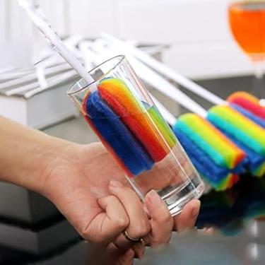 Imagem de Escova de mamadeira, cabo longo, limpador de garrafa macio - fácil de limpar, escova de limpeza para cozinha, limpar mamadeira, copos e canecas