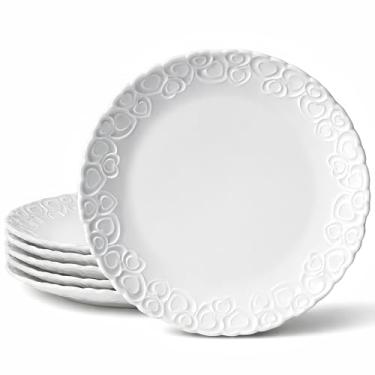 Imagem de Conjunto de pratos de batimento cardíaco HOMBENE 20 cm branco