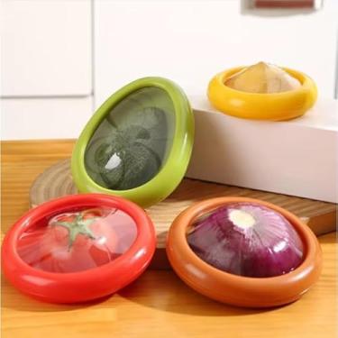 Imagem de Kit 4 Organizador Geladeira Pote para Legumes Frutas Verduras