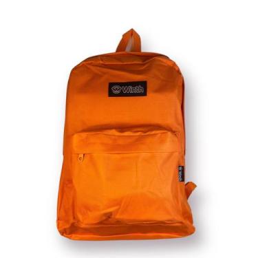 Imagem de Mochila Escolar Juvenil Alças Ajustáveis Winth BPG31804, Laranja, 00