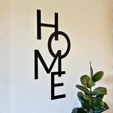 Imagem de Quadro Decorativo Home Moderno para Sala Hall Letreiro de Parede