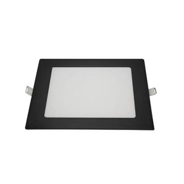 Imagem de Painel de LED Embutir Quadrado 12W 6.500K Preto 80426001-28 Blumenau