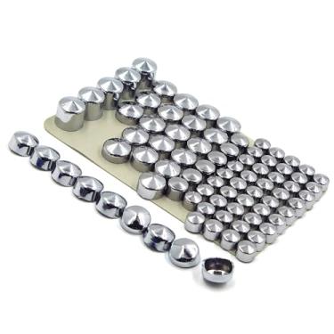 Imagem de SKULL PIVOT Tampas de parafusos cromados compatíveis com o modelo H-D Road King Twin Cam FLH 1996-2006