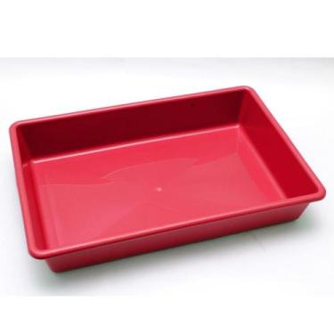 Imagem de Bandeja Retangular Plástico Multiuso Alimentos Organização - four plas