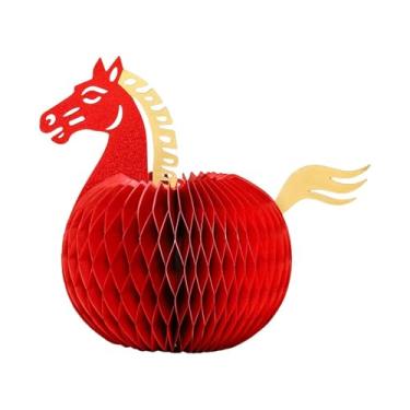 Imagem de MotiveTech Centro de mesa em formato de favo de mel para o Ano Chinês, enfeite para o Ano Lunar, decoração de mesa para o Festival da Primavera em, Style a