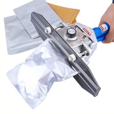 Imagem de ZDJZMGZ Selante portátil de crimpagem portátil, selador de crimpador de calor de 550 W, largura de vedação de 10 mm para saco Mylar, saco de alumínio, saco de celofane, saco de papel Kraft (300 mm)