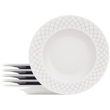 Imagem de Jogo de Pratos Redondo de Porcelana Branco Raso - Tramontina