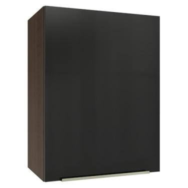 Imagem de Armário Aéreo 50cm 1 Porta Rustic/preto Lux Madesa