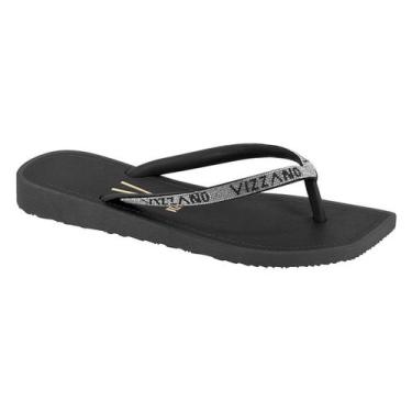 Imagem de Sandália Rasteira Feminina Vizzano 6531.105, 36, Preto