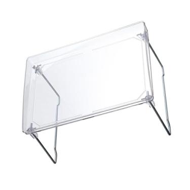 Imagem de GLOGLOW Rack de Armazenamento Organizador de Mesa de 2 Camadas Com PET Resistente e Aço Inoxidável, Design Dobrável que Economiza Espaço, para Sapatos, Roupas, Produtos de Higiene Pessoal, Material