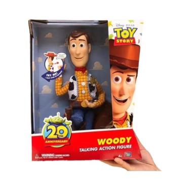Imagem de Boneco De Ação Woody De 40cm Disney Pixar Toy Story Com Som De Filme E