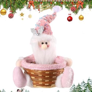 Imagem de Cestas de Natal vazias – Papai Noel, de neve, alce, , boneca, lembrancinha de festa, decoração de lanche para petiscos, biscoitos, frutas, casa, escritório, sala de aula, restaurante