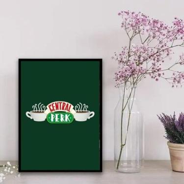 Imagem de Quadro Decorativo Café Central Perk 33x24cm - Madeira Branca