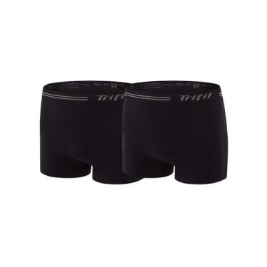 Imagem de Kit com 2 cuecas boxer trifil ce 0277, G, Preto