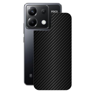 Imagem de Película para Poco X6 5G - Traseira de Fibra de Carbono Preta - Gshield