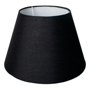 Imagem de Cúpula de abajur luminaria 19x16x28cm Tecido Algodão Soquete Importado