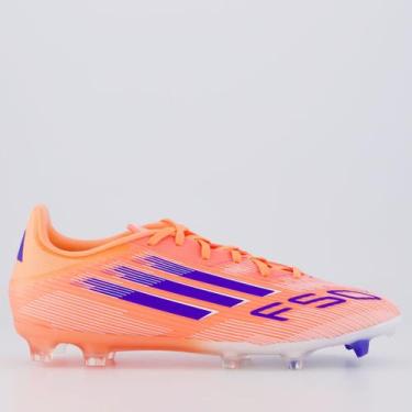 Imagem de Chuteira Adidas F50 League FG/MG Campo Laranja, 40