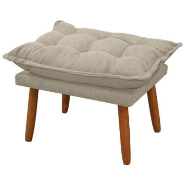 Imagem de Banqueta Decorativa Puff Angra Retangular Para Sala Bouclé - SOFA STOR