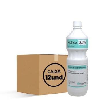 Imagem de Riohex clorexidina 0,2% solução aquosa litro (cx c/12) - rio quimica