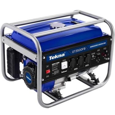 Imagem de Gerador Energia Gasolina 6,5hp 3,1kva Bivolt Gt3500fb Tekna