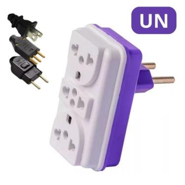 Imagem de Adaptador De Tomada Benjamim T Casulo Pino 10A,20A 250V Unidade - Cv d