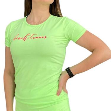 Imagem de Baby Look Dry Cool Raquete Verde Neon-Feminino