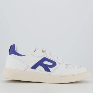 Imagem de Tênis Masculino Type R Couro Reserva - Branco/Azul-Masculino