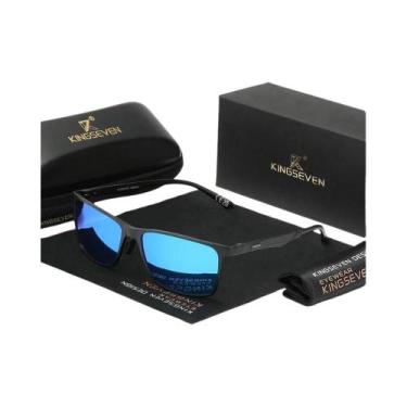 Imagem de Óculos De Sol Polarizados Retangulares De Alumínio Para Homens KINGSEV