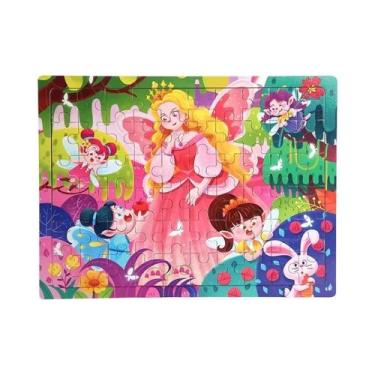 Imagem de Quebra-Cabeça 3D De Madeira Colorido 60PCS Brinquedo Educativo De Anim